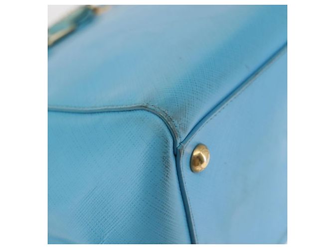 Borsa Vala Chain in pelle Salvatore Ferragamo 2 in 1 blu chiaro oro Auth bs29835 D'oro - vista 9