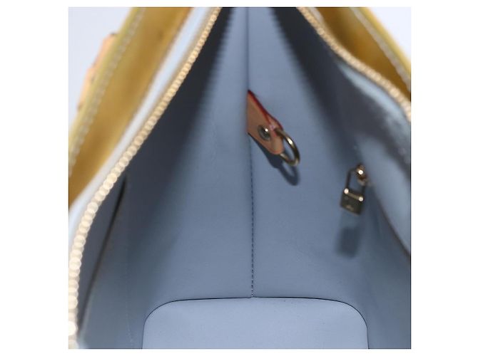 LOUIS VUITTON Borsa a Mano Monogram Vernis Houston Grigio M91053 LV Auth th6399 - vista 20
