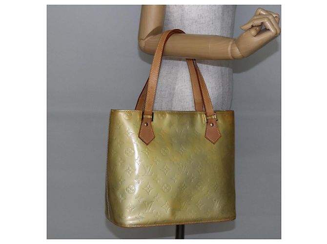 LOUIS VUITTON Borsa a Mano Monogram Vernis Houston Grigio M91053 LV Auth th6399 - vista 23