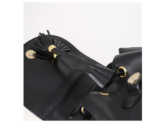 MCM Studs Rucksack Leder Schwarz Gold Auth 144411 Golden - Ansicht 20