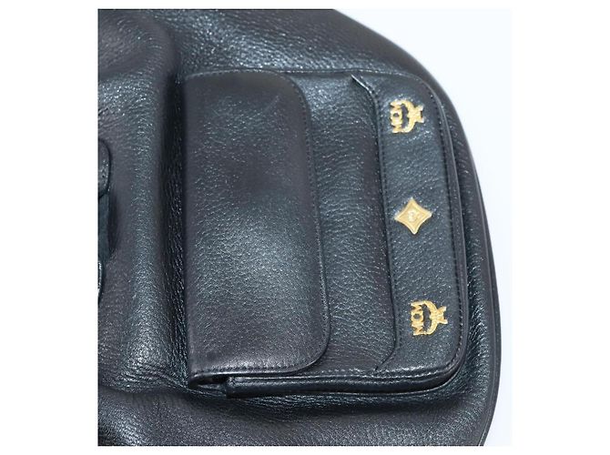 MCM Studs Rucksack Leder Schwarz Gold Auth 144411 Golden - Ansicht 24