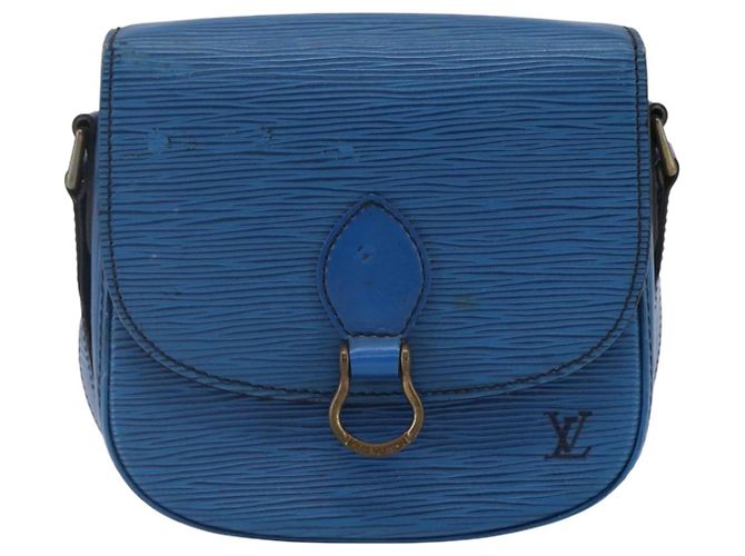 LOUIS VUITTON Bolso de Hombro Epi Saint Cloud PM Azul M52195 LV Auth 147347 - vista 13