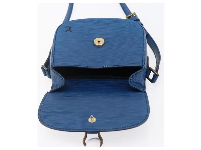 LOUIS VUITTON Bolso de Hombro Epi Saint Cloud PM Azul M52195 LV Auth 147347 - vista 19