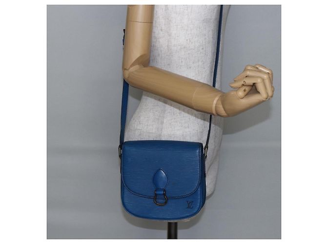 LOUIS VUITTON Bolso de Hombro Epi Saint Cloud PM Azul M52195 LV Auth 147347 - vista 25