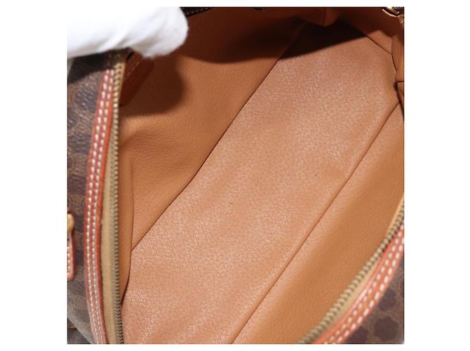 Céline Borsa a mano in tela Macadam CELINE in pelle PVC marrone Auth ki6094 - vista 10