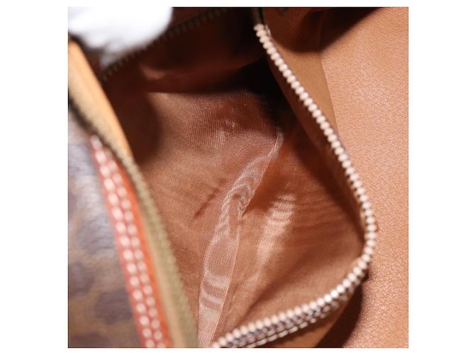 Céline Borsa a mano in tela Macadam CELINE in pelle PVC marrone Auth ki6094 - vista 11