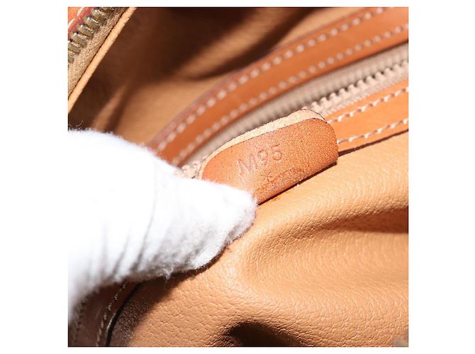Céline Borsa a mano in tela Macadam CELINE in pelle PVC marrone Auth ki6094 - vista 12