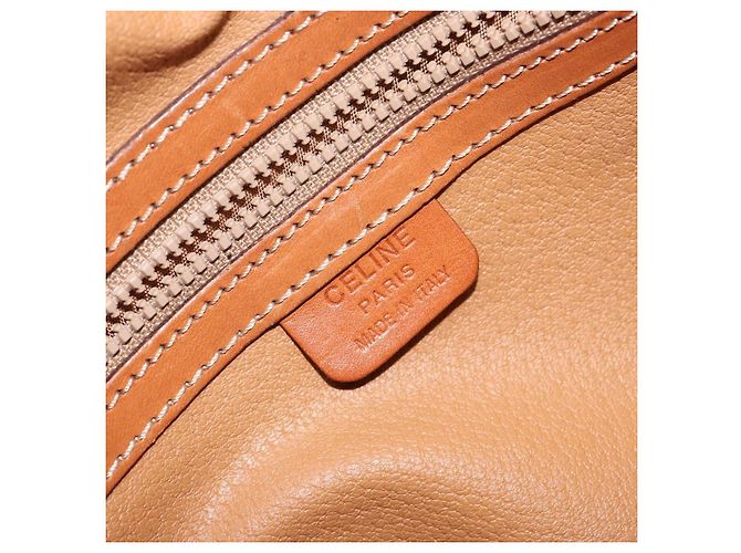 Céline Borsa a mano in tela Macadam CELINE in pelle PVC marrone Auth ki6094 - vista 19