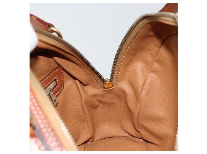 Céline Borsa a mano in tela Macadam CELINE in pelle PVC marrone Auth ki6094 - vista 20