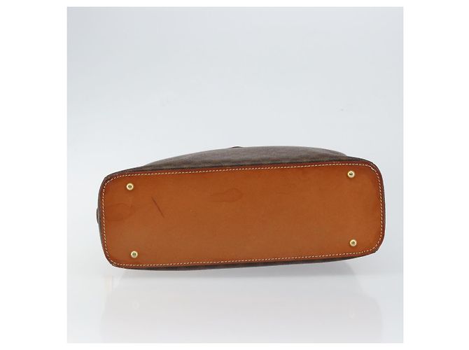 Céline Borsa a mano in tela Macadam CELINE in pelle PVC marrone Auth ki6094 - vista 5