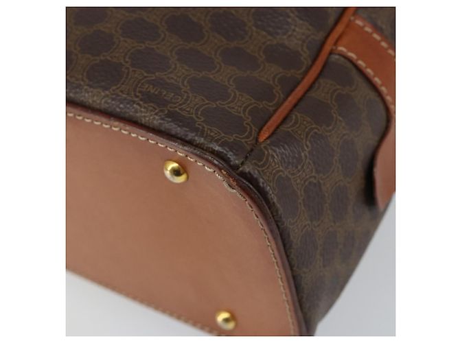 Céline Borsa a mano in tela Macadam CELINE in pelle PVC marrone Auth ki6094 - vista 9