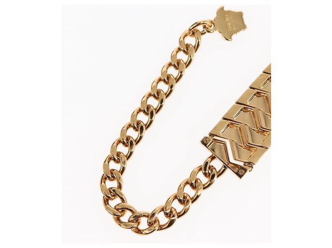 Collana VERSACE metallo oro Auth am9188 D'oro - vista 10