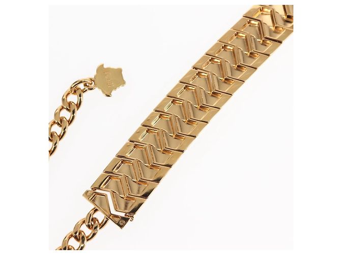Collana VERSACE metallo oro Auth am9188 D'oro - vista 11