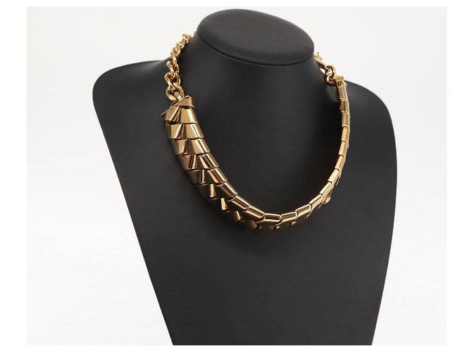 Collana VERSACE metallo oro Auth am9188 D'oro - vista 15