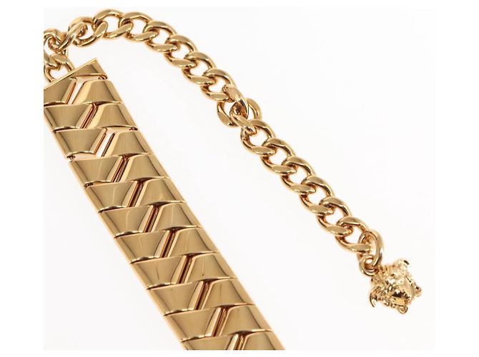 Collana VERSACE metallo oro Auth am9188 D'oro - vista 7