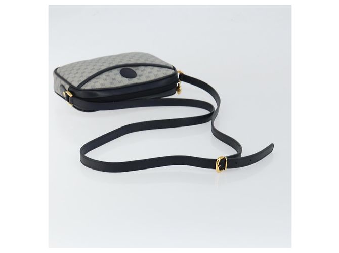 Gucci Borsa a Spalla Micro GG Supreme PVC Navy Gold 007 56 0095 Auth fm4868 D'oro Blu navy - vista 7
