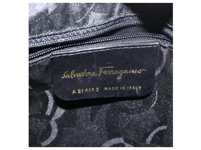 Bolso de Hombro Vala de Cuero Marrón Salvatore Ferragamo Auth BA6801 Castaño - vista 12