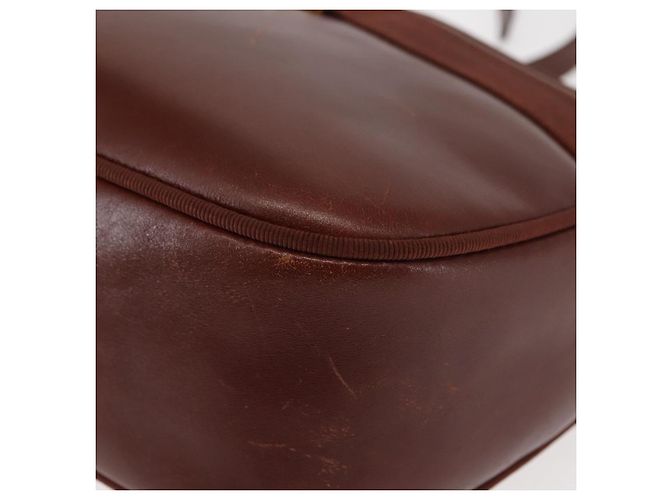 Bolso de Hombro Vala de Cuero Marrón Salvatore Ferragamo Auth BA6801 Castaño - vista 14
