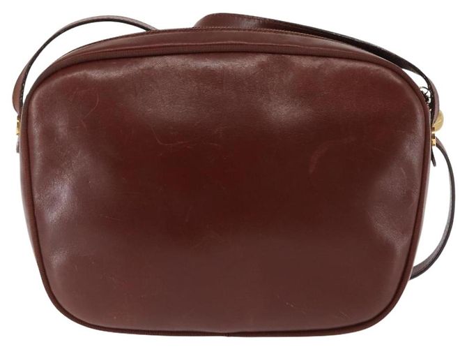 Bolso de Hombro Vala de Cuero Marrón Salvatore Ferragamo Auth BA6801 Castaño - vista 2