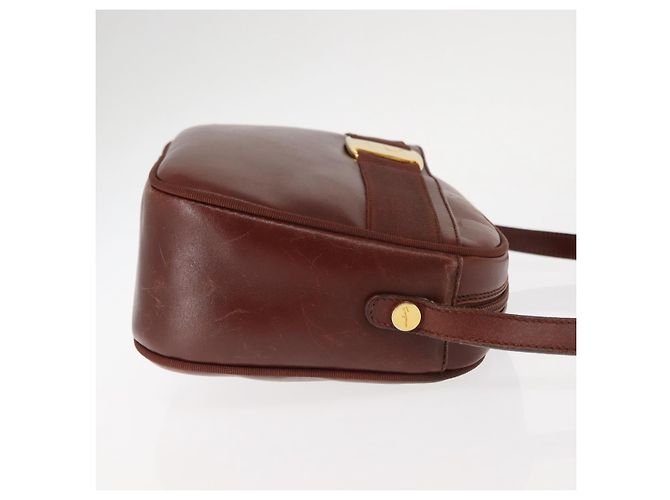 Bolso de Hombro Vala de Cuero Marrón Salvatore Ferragamo Auth BA6801 Castaño - vista 3