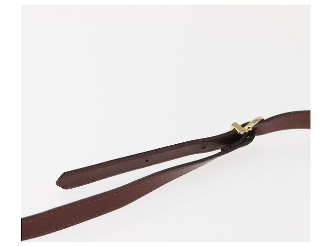 Bolso de Hombro Vala de Cuero Marrón Salvatore Ferragamo Auth BA6801 Castaño - vista 8