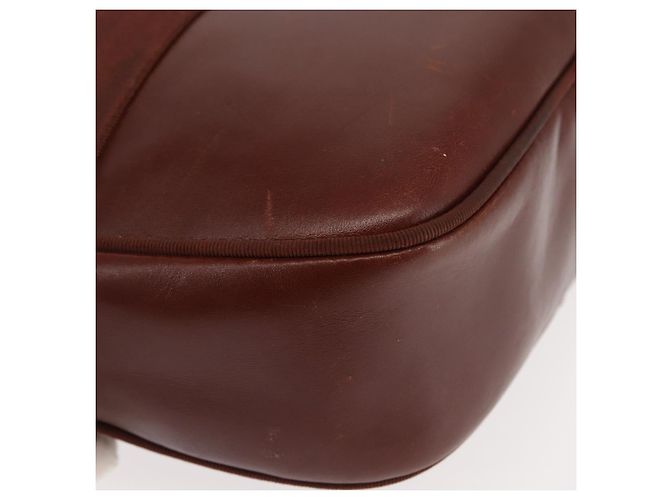 Bolso de Hombro Vala de Cuero Marrón Salvatore Ferragamo Auth BA6801 Castaño - vista 9