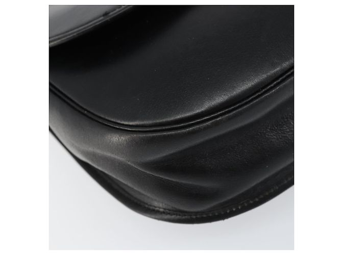 Borsa a Spalla Christian Dior in Pelle Nera Oro Auth 156492 Nero D'oro - vista 11