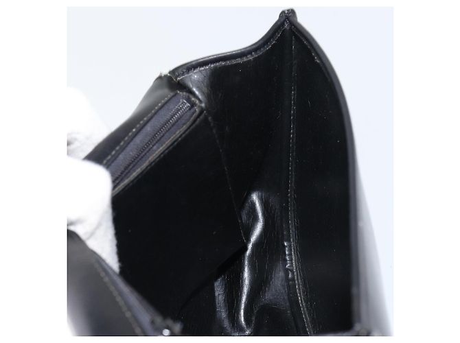 Borsa a Spalla Christian Dior in Pelle Nera Oro Auth 156492 Nero D'oro - vista 18