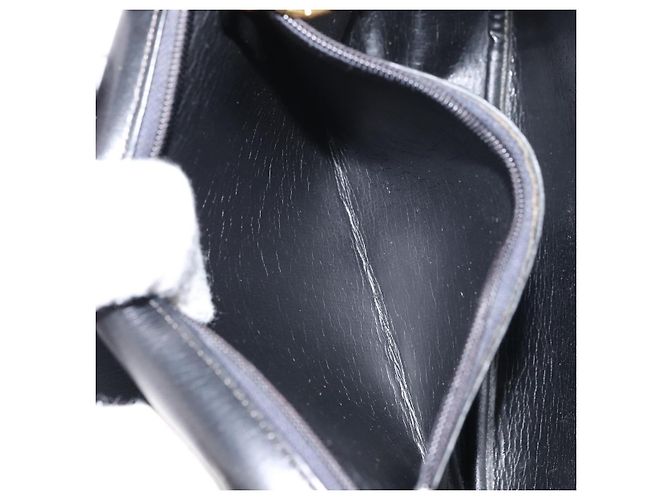 Borsa a Spalla Christian Dior in Pelle Nera Oro Auth 156492 Nero D'oro - vista 21