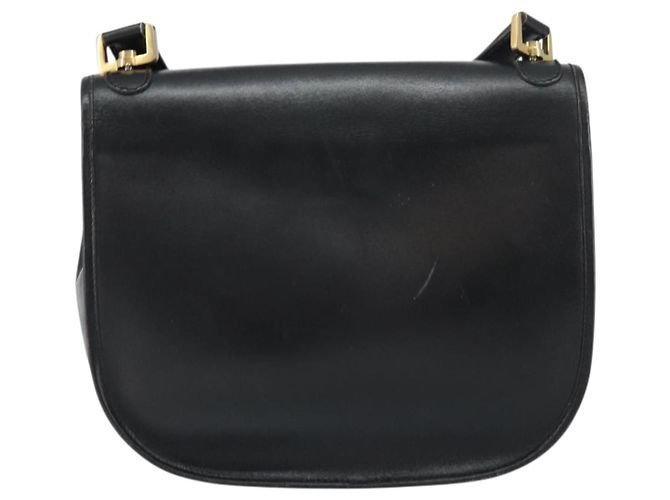 Borsa a Spalla Christian Dior in Pelle Nera Oro Auth 156492 Nero D'oro - vista 3