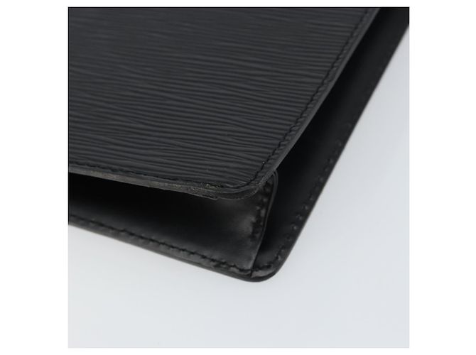 LOUIS VUITTON Pochette Uomo Epi Borsa a Mano Nera M52522 LV Auth mr1729 Nero - vista 15