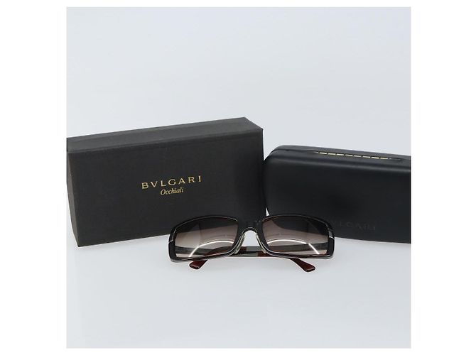 Bulgari Gafas de sol BVLGARI de plástico marrón Auth BA8842 Castaño - vista 12
