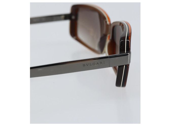 Bulgari Gafas de sol BVLGARI de plástico marrón Auth BA8842 Castaño - vista 8