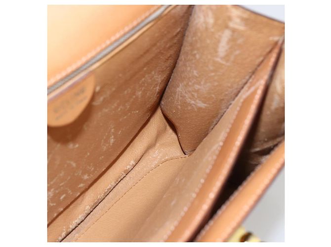 Céline Borsa a mano in tela Macadam CELINE in pelle PVC marrone oro Auth 156125 D'oro - vista 18