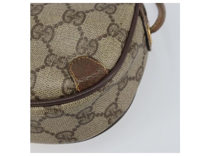 GUCCI GG Supreme Web Sherry Line Tasche aus PVC Beige Gold 156 02 066 Auth ep12301 Golden - Ansicht 10