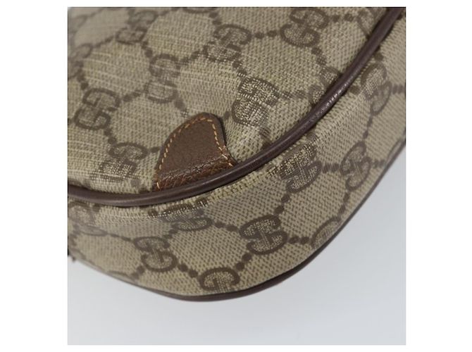 GUCCI GG Supreme Web Sherry Line Tasche aus PVC Beige Gold 156 02 066 Auth ep12301 Golden - Ansicht 13