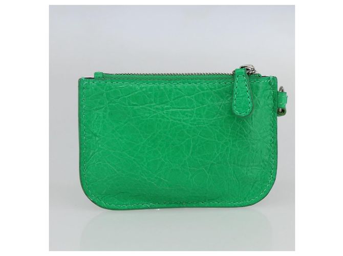 BALENCIAGA Luca Goal XS Borsa a Spalla in Pelle Verde Argento 671309 Auth 158884SAM - vista 21