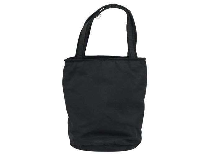 Borsa a mano PRADA in nylon nero Auth BA8979 - vista 3