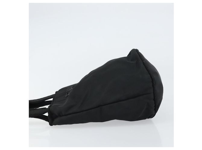 Borsa a mano PRADA in nylon nero Auth BA8979 - vista 5