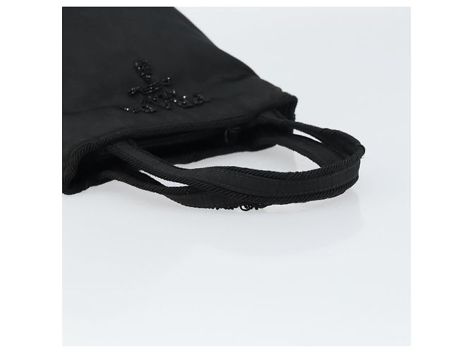 Borsa a mano PRADA in nylon nero Auth BA8979 - vista 7