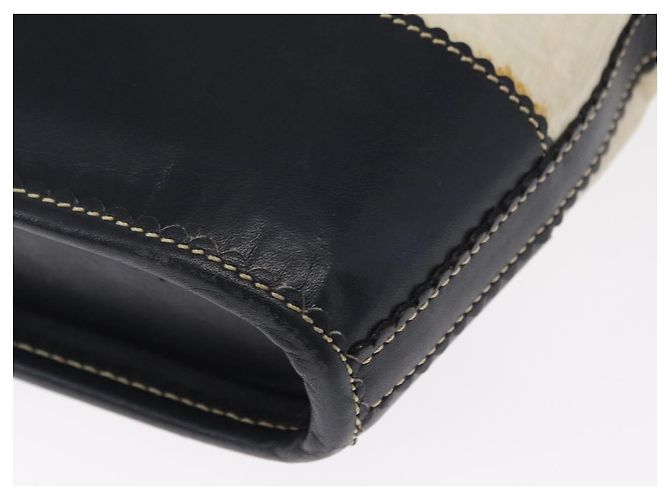 Borsa a mano LOEWE in tela bianca e oro Auth 151572 Bianco D'oro - vista 16