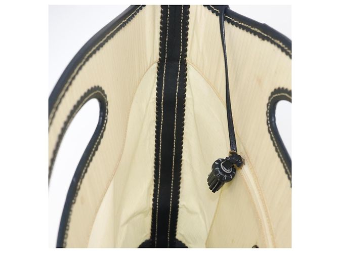 Borsa a mano LOEWE in tela bianca e oro Auth 151572 Bianco D'oro - vista 18