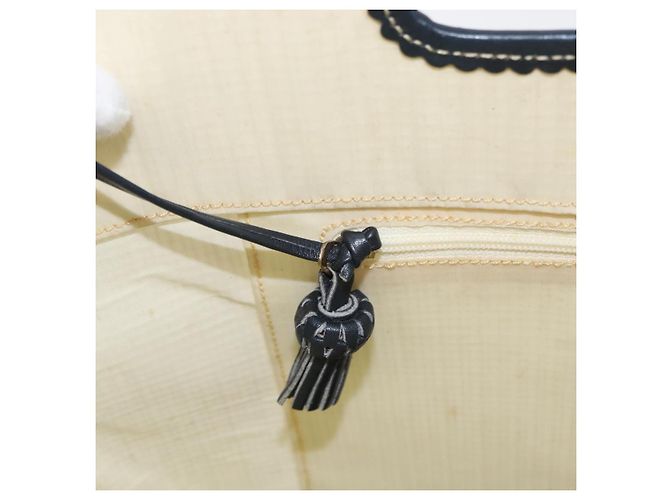 Borsa a mano LOEWE in tela bianca e oro Auth 151572 Bianco D'oro - vista 19