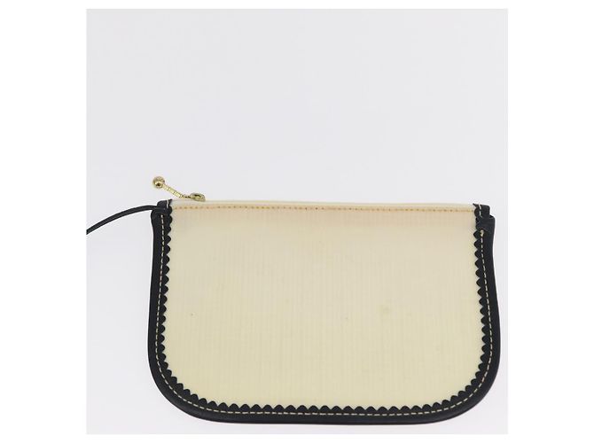 Borsa a mano LOEWE in tela bianca e oro Auth 151572 Bianco D'oro - vista 20
