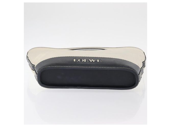 Borsa a mano LOEWE in tela bianca e oro Auth 151572 Bianco D'oro - vista 5