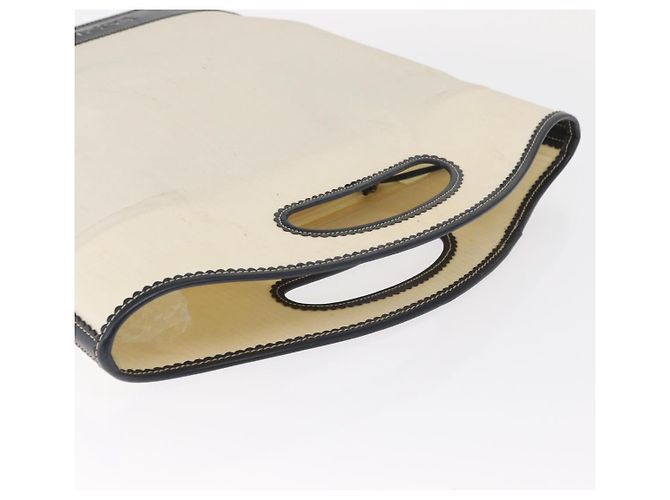 Borsa a mano LOEWE in tela bianca e oro Auth 151572 Bianco D'oro - vista 6