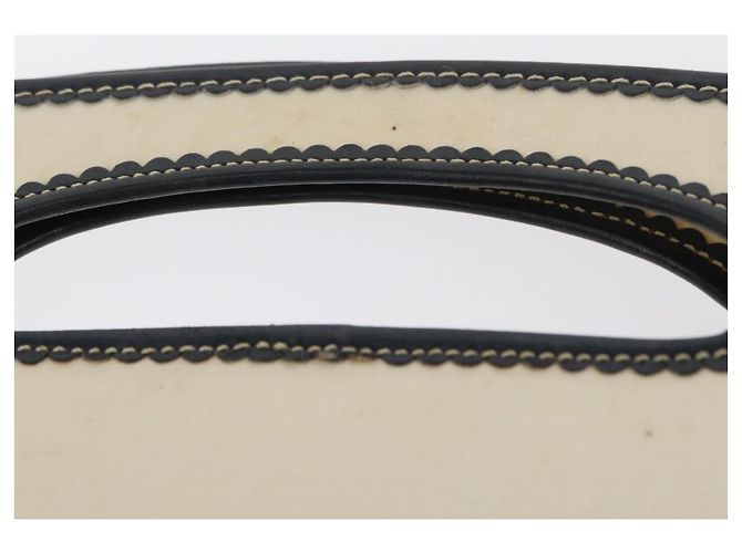 Borsa a mano LOEWE in tela bianca e oro Auth 151572 Bianco D'oro - vista 8