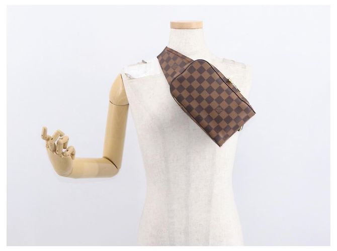 LOUIS VUITTON Borsa a Spalla Geronimos Damier Ebene N51994 Auth LV yk19788 - vista 24
