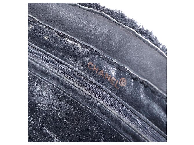 Chanel Borsa Tote Mouton Nera CC Auth bs31120 Nero - vista 14
