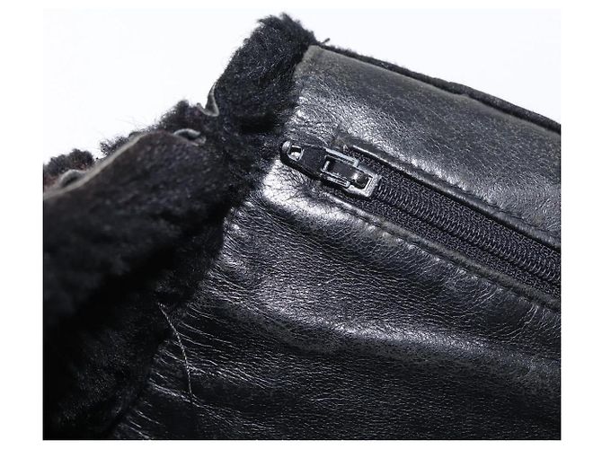 Chanel Borsa Tote Mouton Nera CC Auth bs31120 Nero - vista 18